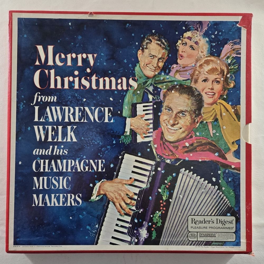 Lawrence Welk & His Champagne Music Makers "Merry Christmas From" LP VG+